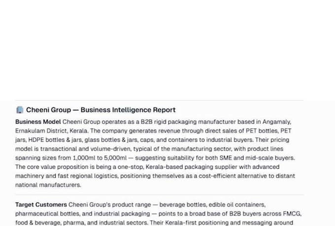 build custom ai agents and provide deep market intelligence reports